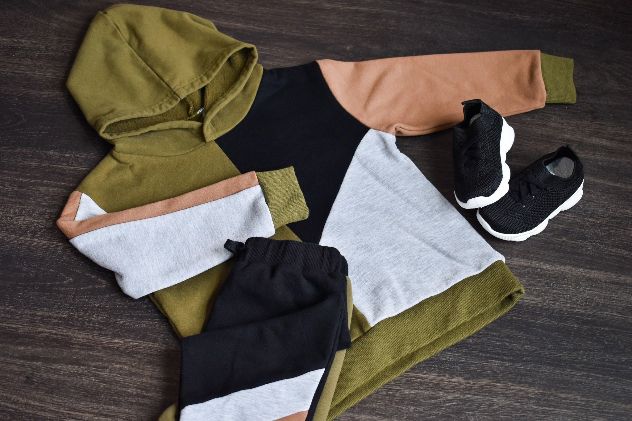 Color Block Hoodie - Hip Bambino